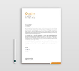 Letterhead Design by Expert Bappy for Quality Carpet + Flooring | Design: #34469146