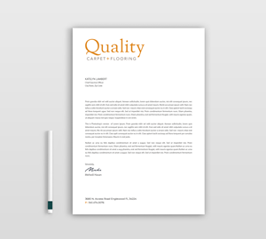 Diseño de Membrete por Expert Bappy para Quality Carpet + Flooring | Diseño: #34471737