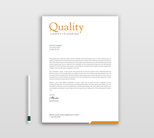 Diseño de Membrete por Expert Bappy para Quality Carpet + Flooring | Diseño: #34471760