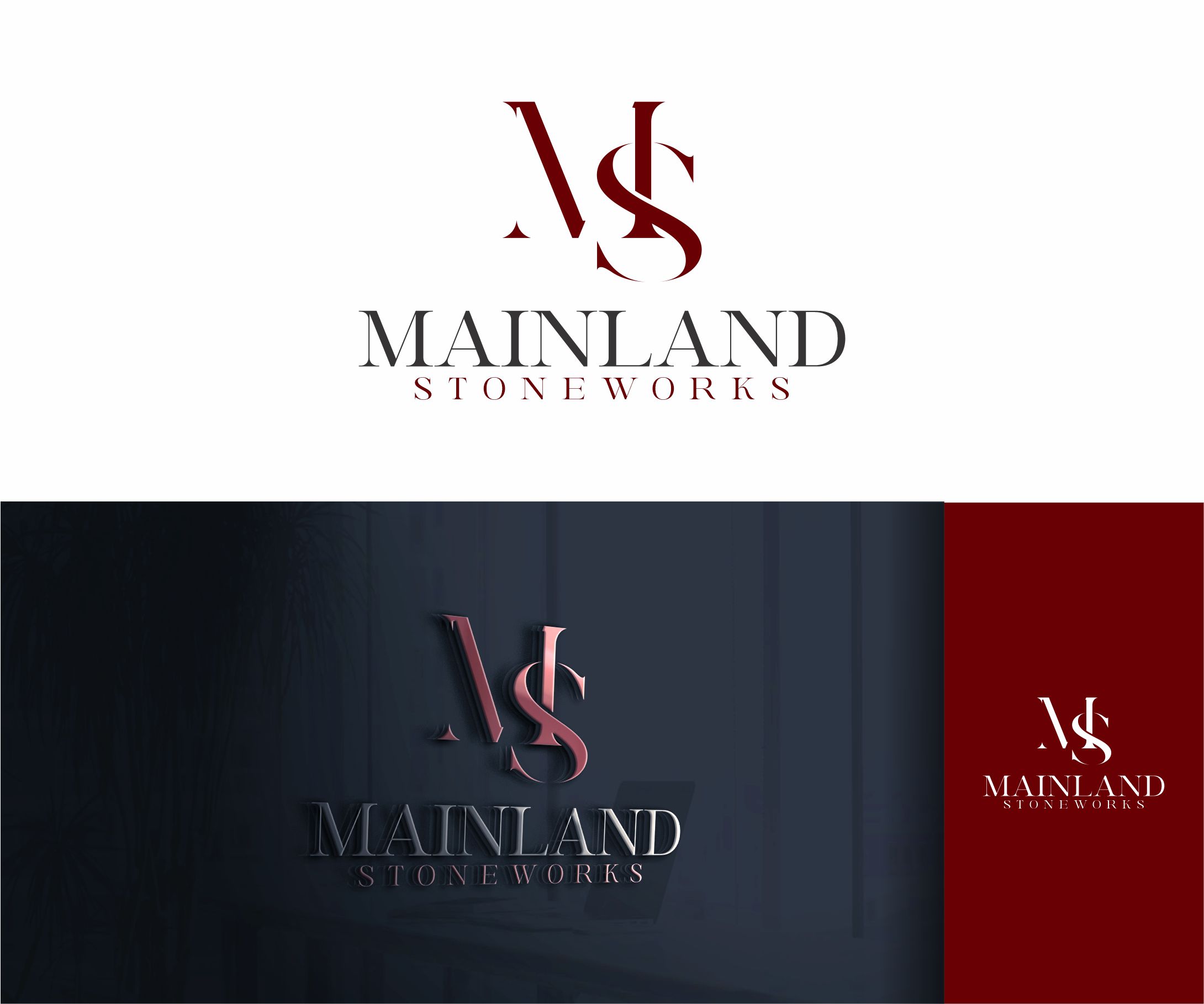 Logo Design by alkaline for MAINLAND STONEWORKS | Design #34468871