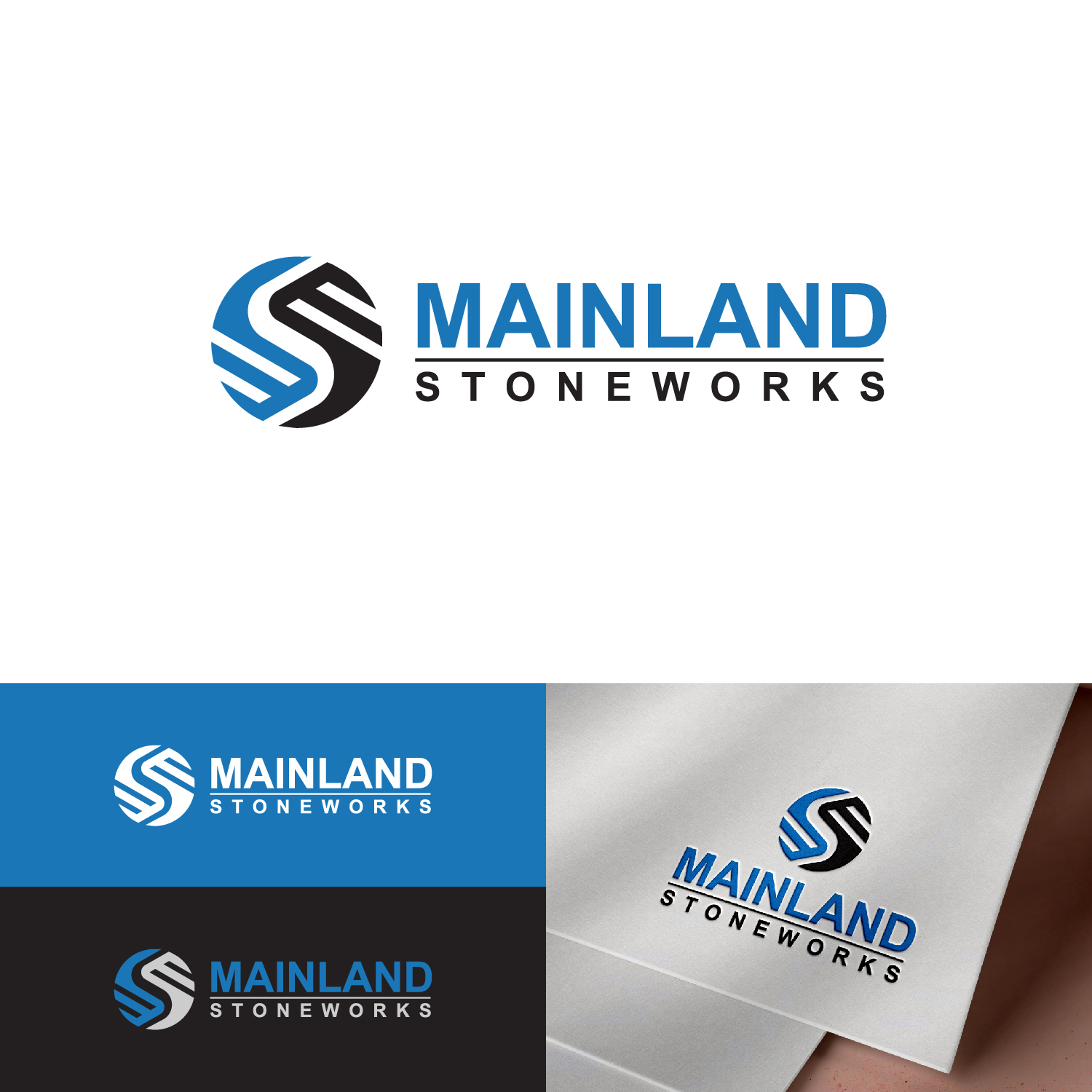 Diseño de Logo por S.H Designs para MAINLAND STONEWORKS | Diseño #34468374