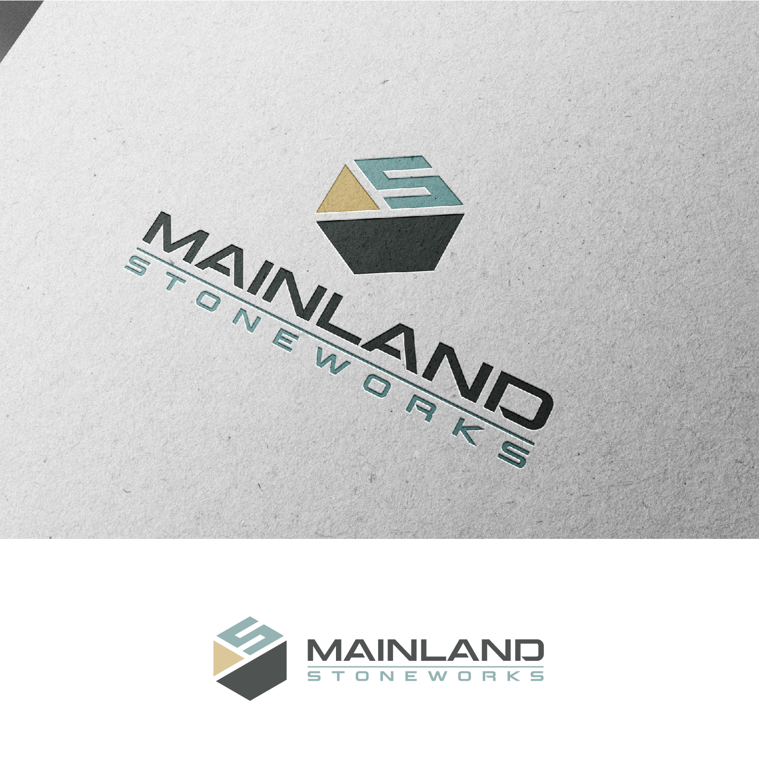 Diseño de Logo por S.H Designs para MAINLAND STONEWORKS | Diseño #34478499