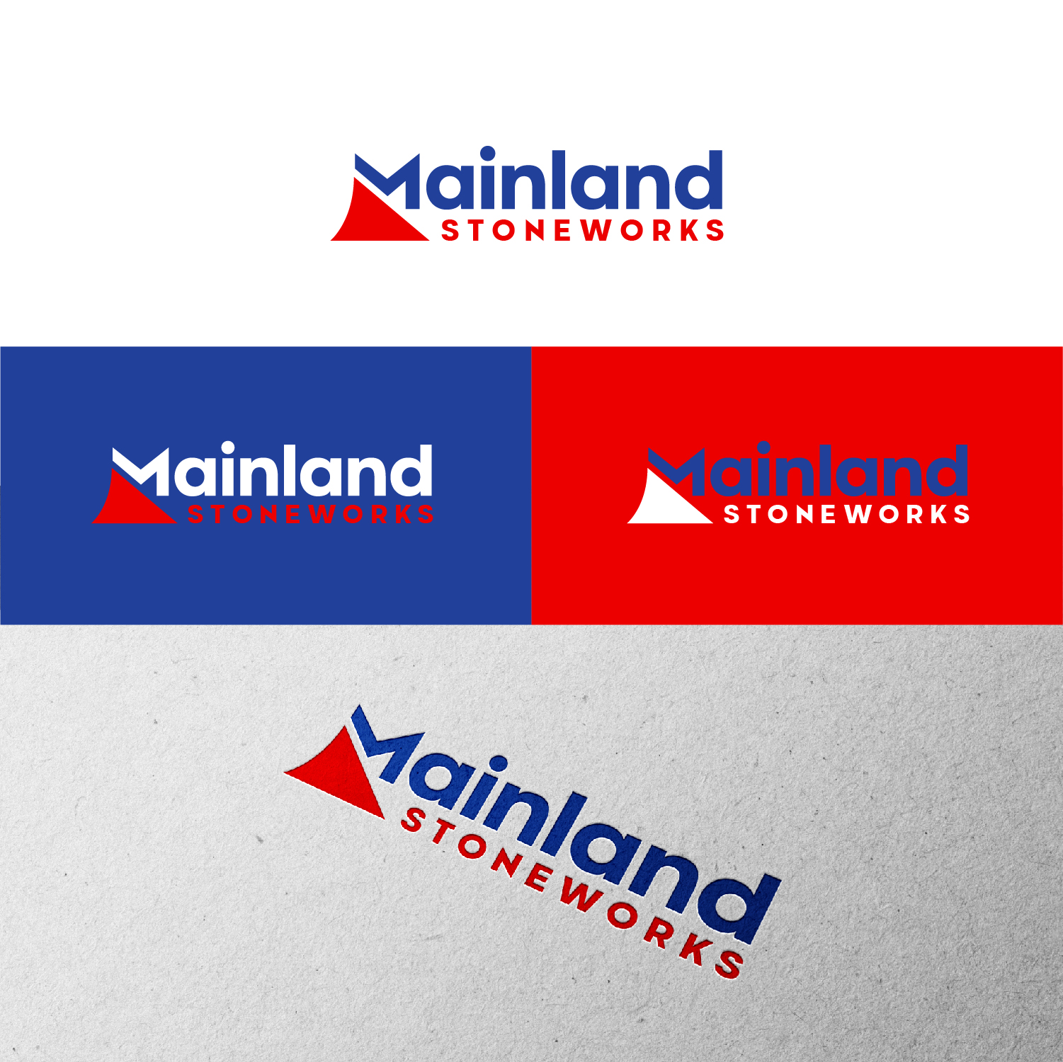 Diseño de Logo por S.H Designs para MAINLAND STONEWORKS | Diseño #34512148