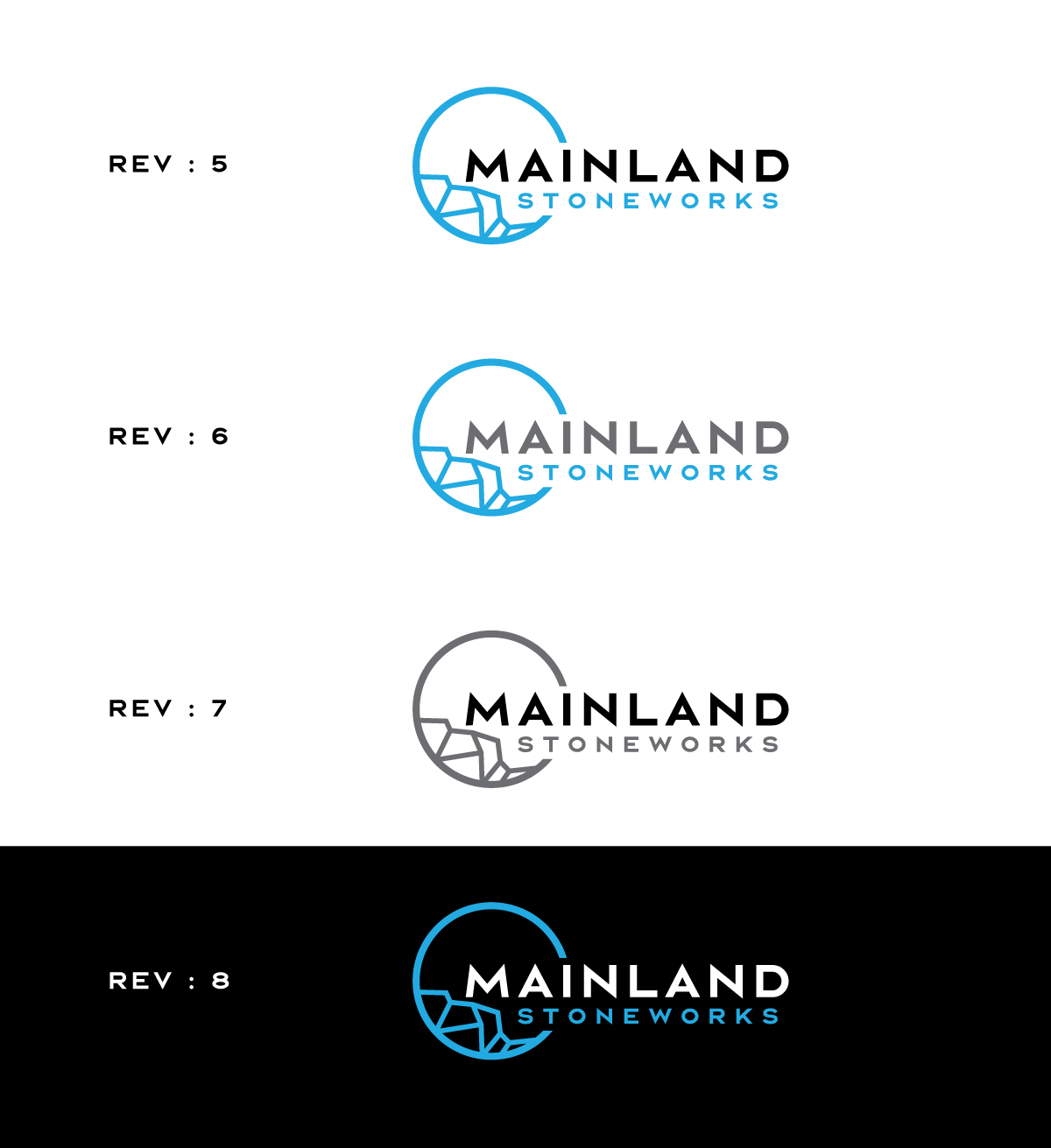 Logo Design by Widi Nalendra for MAINLAND STONEWORKS | Design #34474899