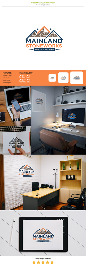 Logo Design by VectorForge for MAINLAND STONEWORKS | Design: #34512347