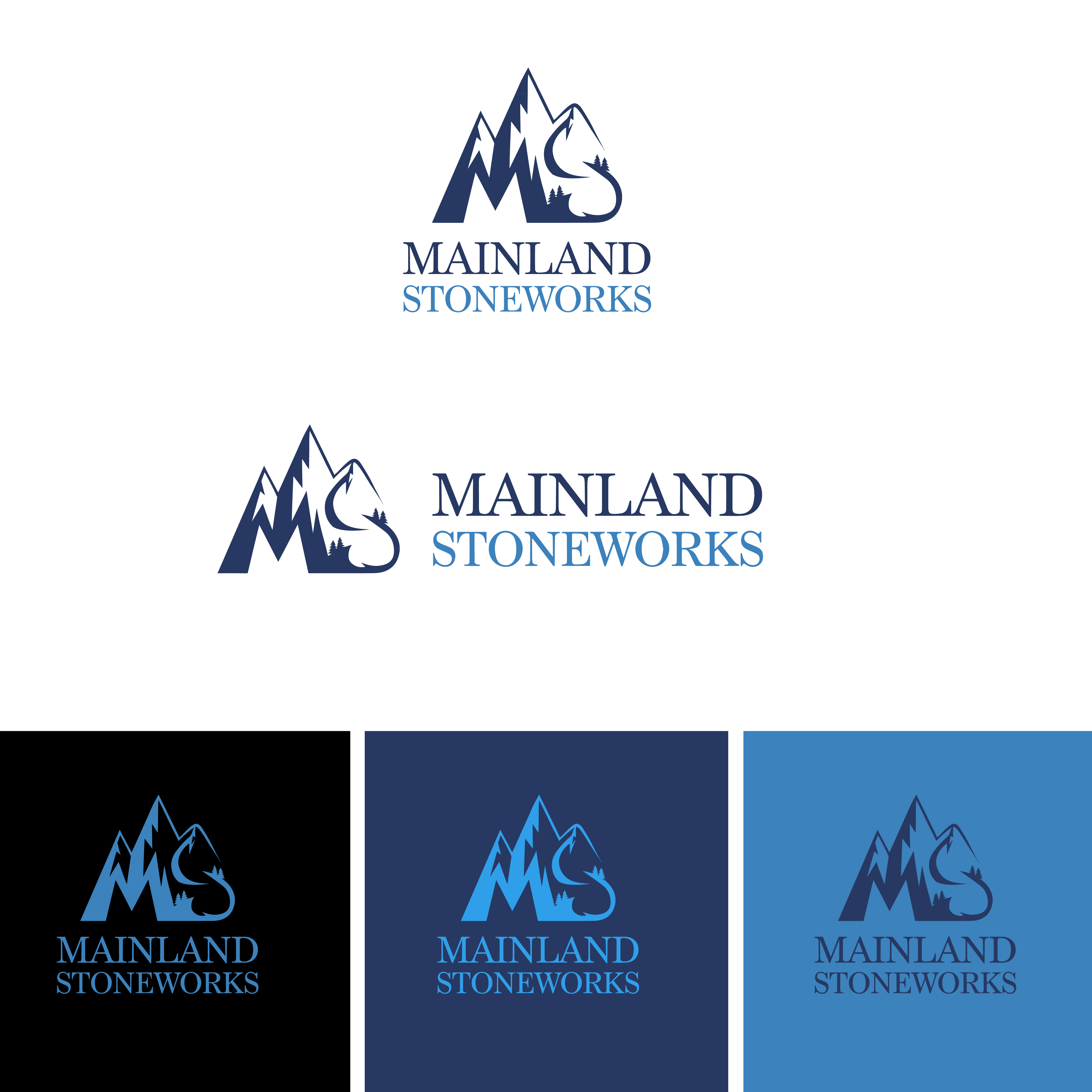 Logo Design by Shariqology for MAINLAND STONEWORKS | Design #34526297