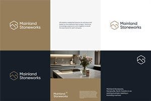 Logo Design by Kusuma Studio for MAINLAND STONEWORKS | Design: #34480343