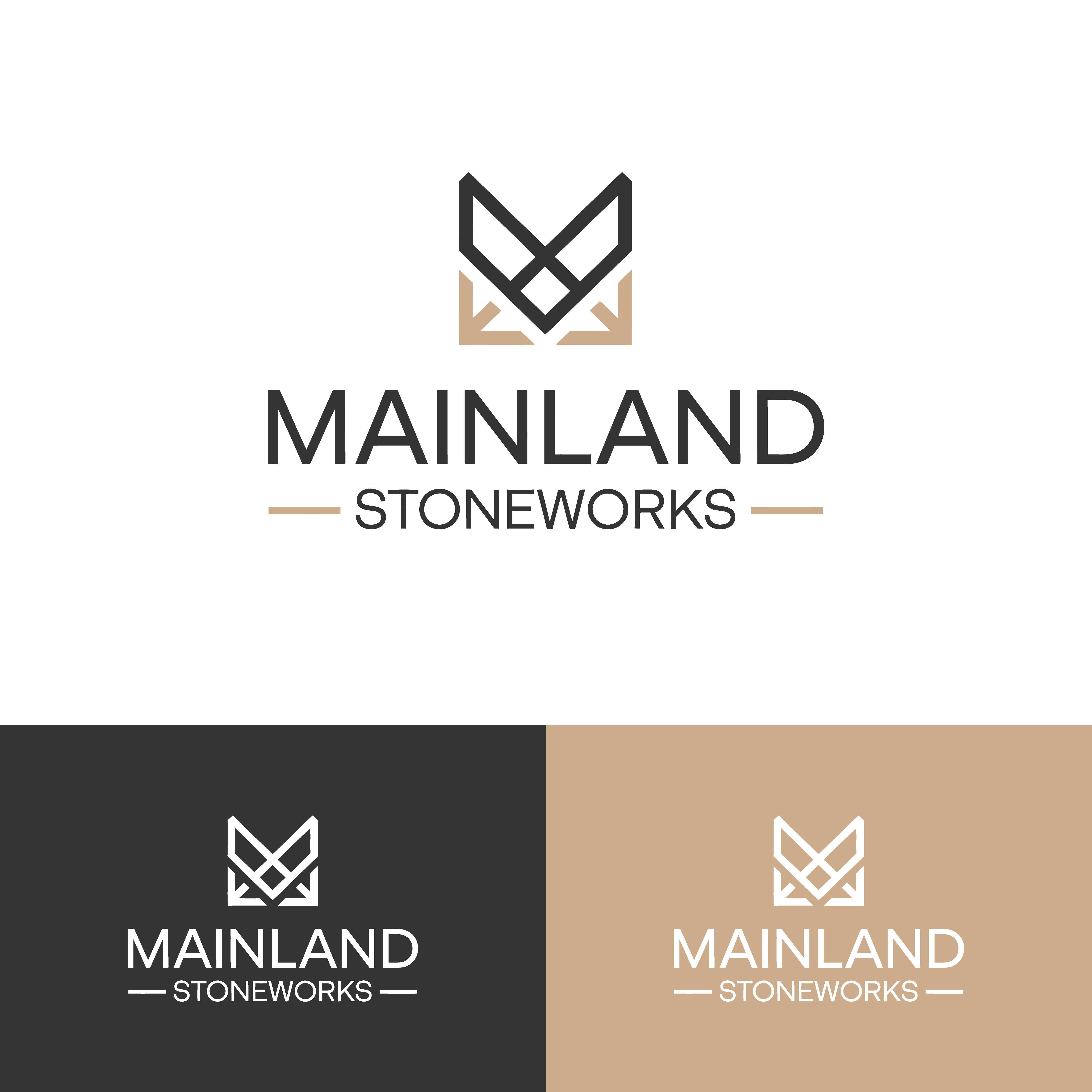 Diseño de Logo por Mir Graphics para MAINLAND STONEWORKS | Diseño #34467968