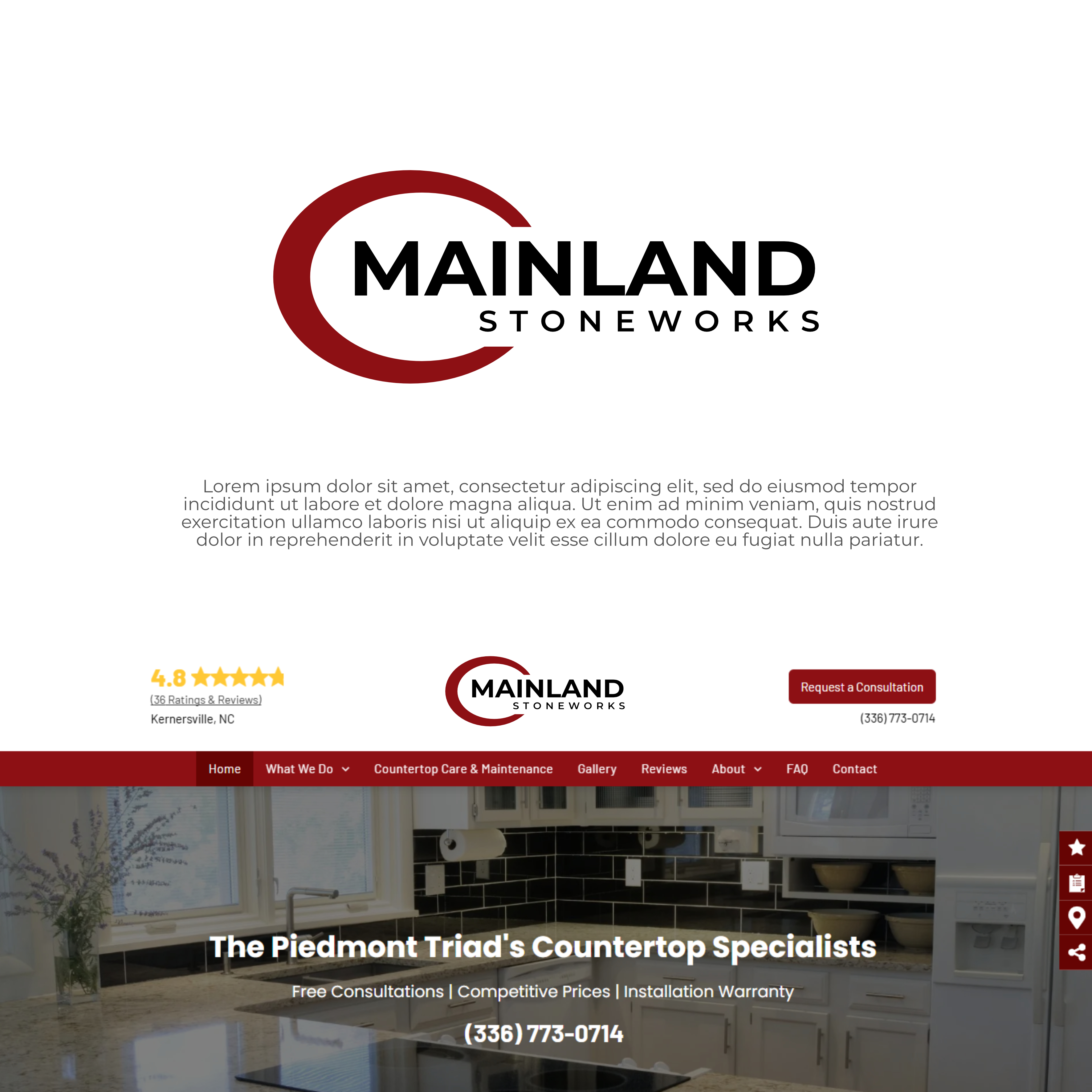 Design de Logo par MasMasDesign pour MAINLAND STONEWORKS | Design #34468738