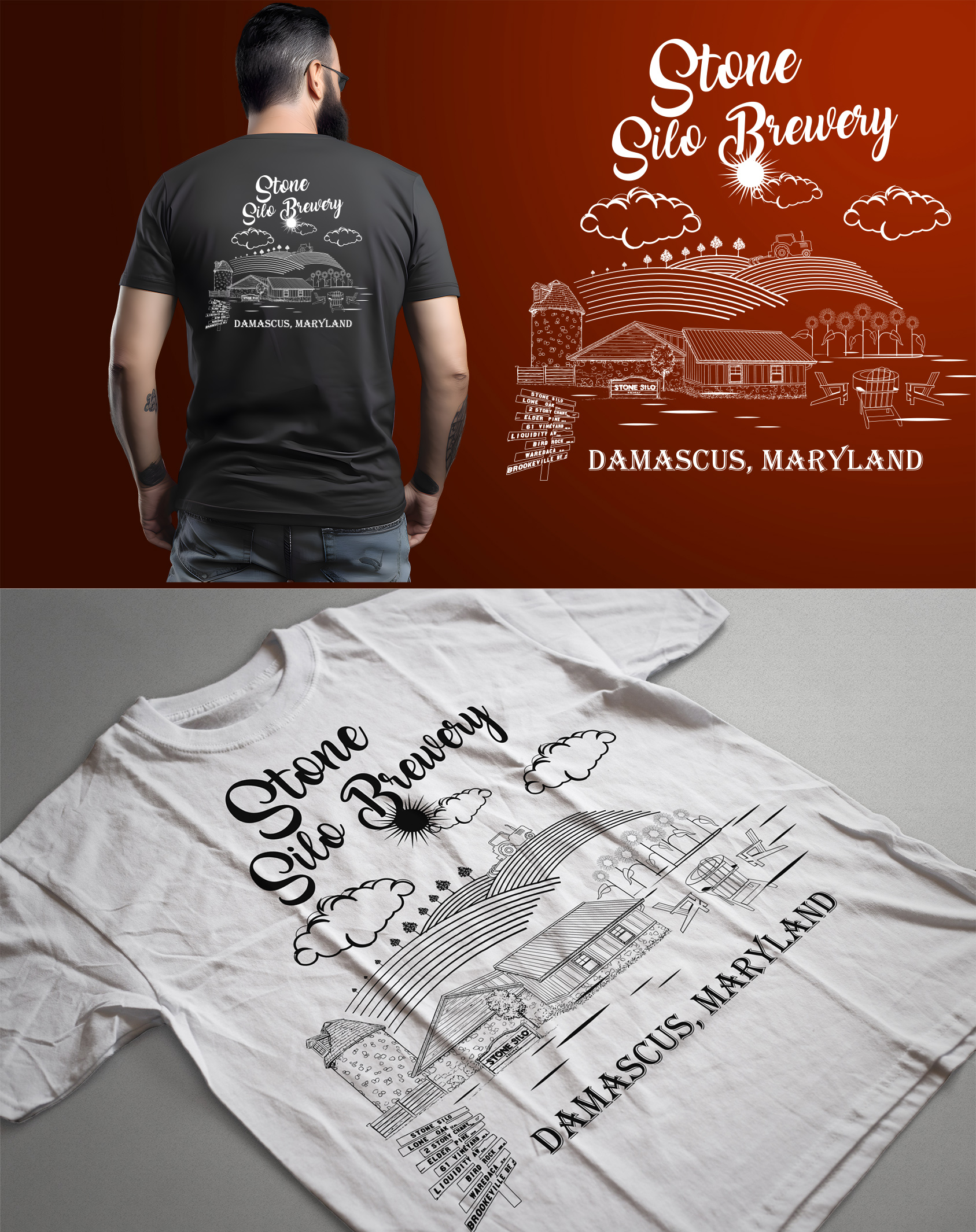 T-shirt Design by Wonderful design for stone silo brewery | Design #34500346