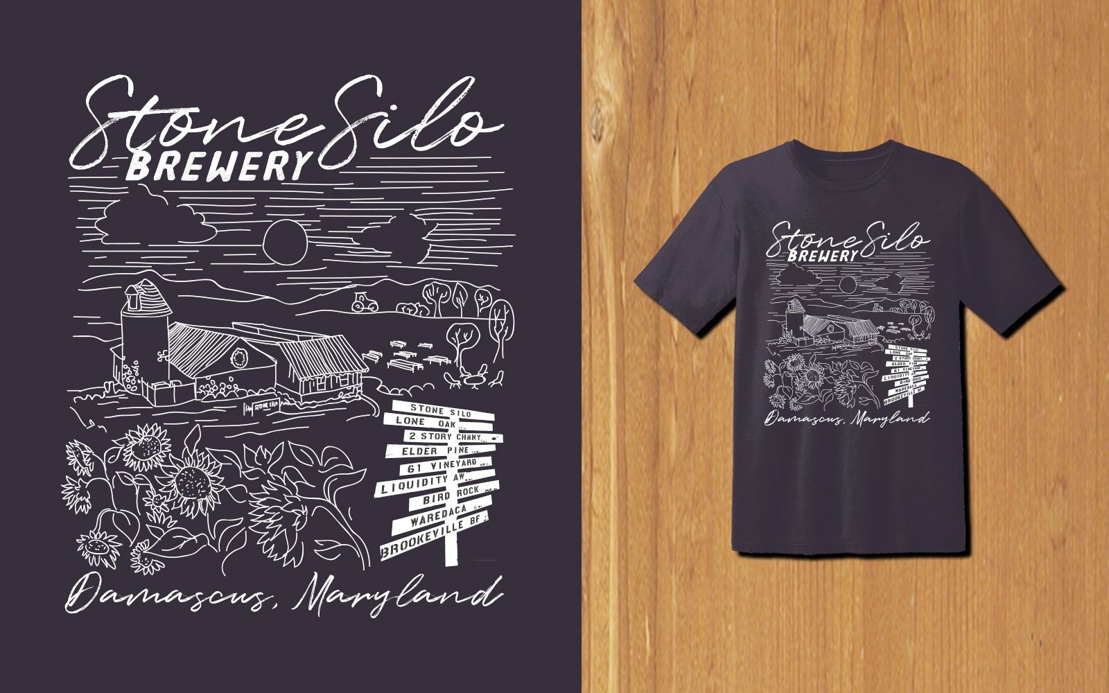 T-shirt Design by MNM for stone silo brewery | Design #34479047