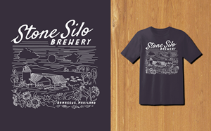 T-shirt Design by MNM for stone silo brewery | Design: #34505913
