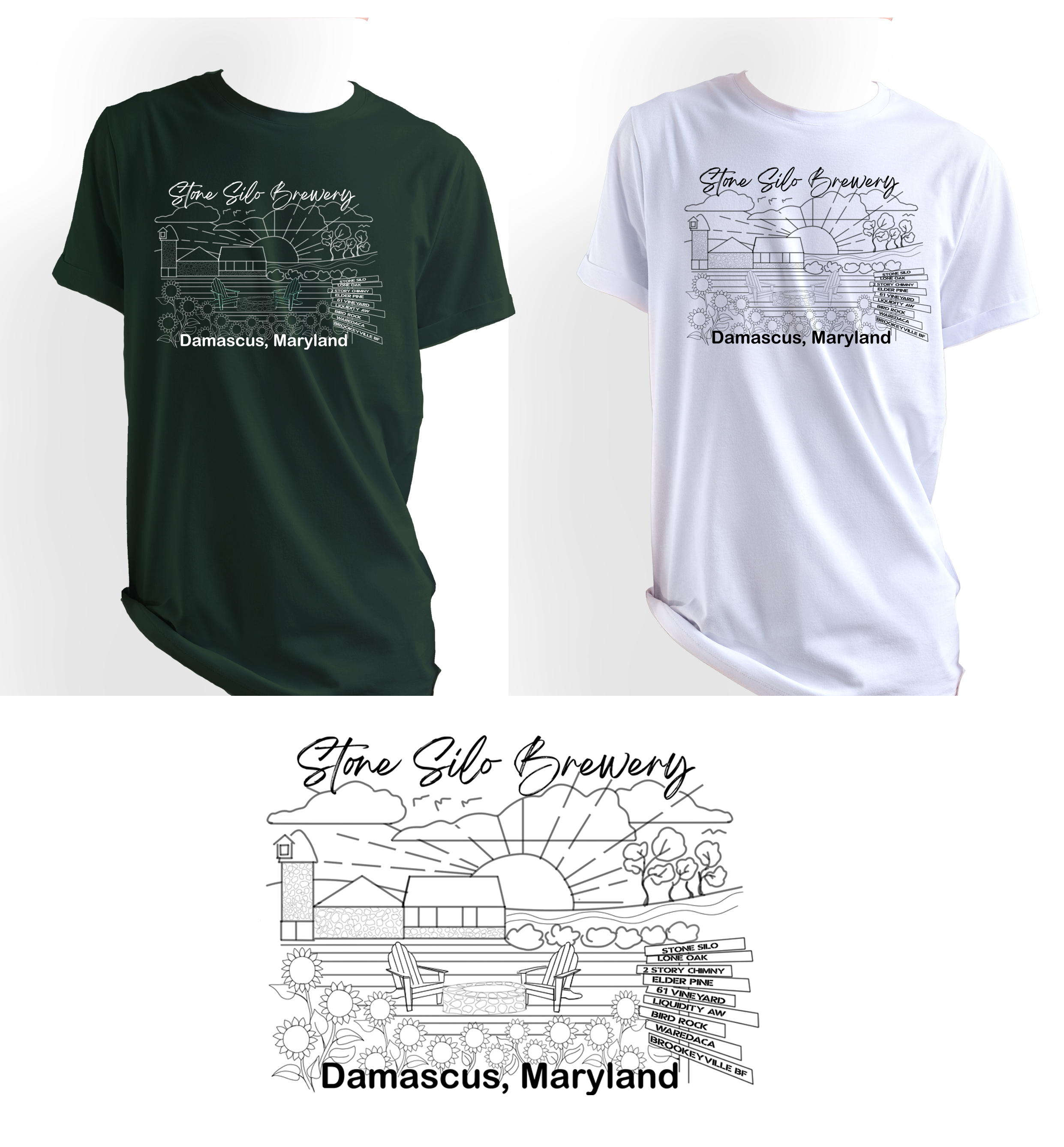Design de T-shirt par ioio pour stone silo brewery | Design #34477169