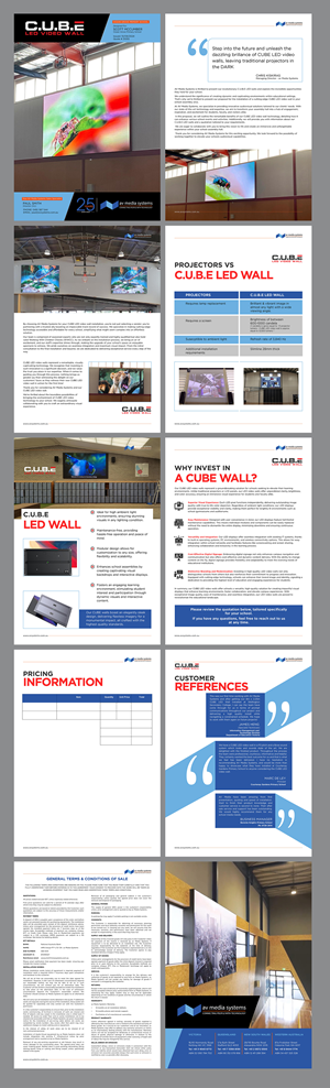Word Template Design by Fine Graphics House for AV Media Systems | Design: #34492469