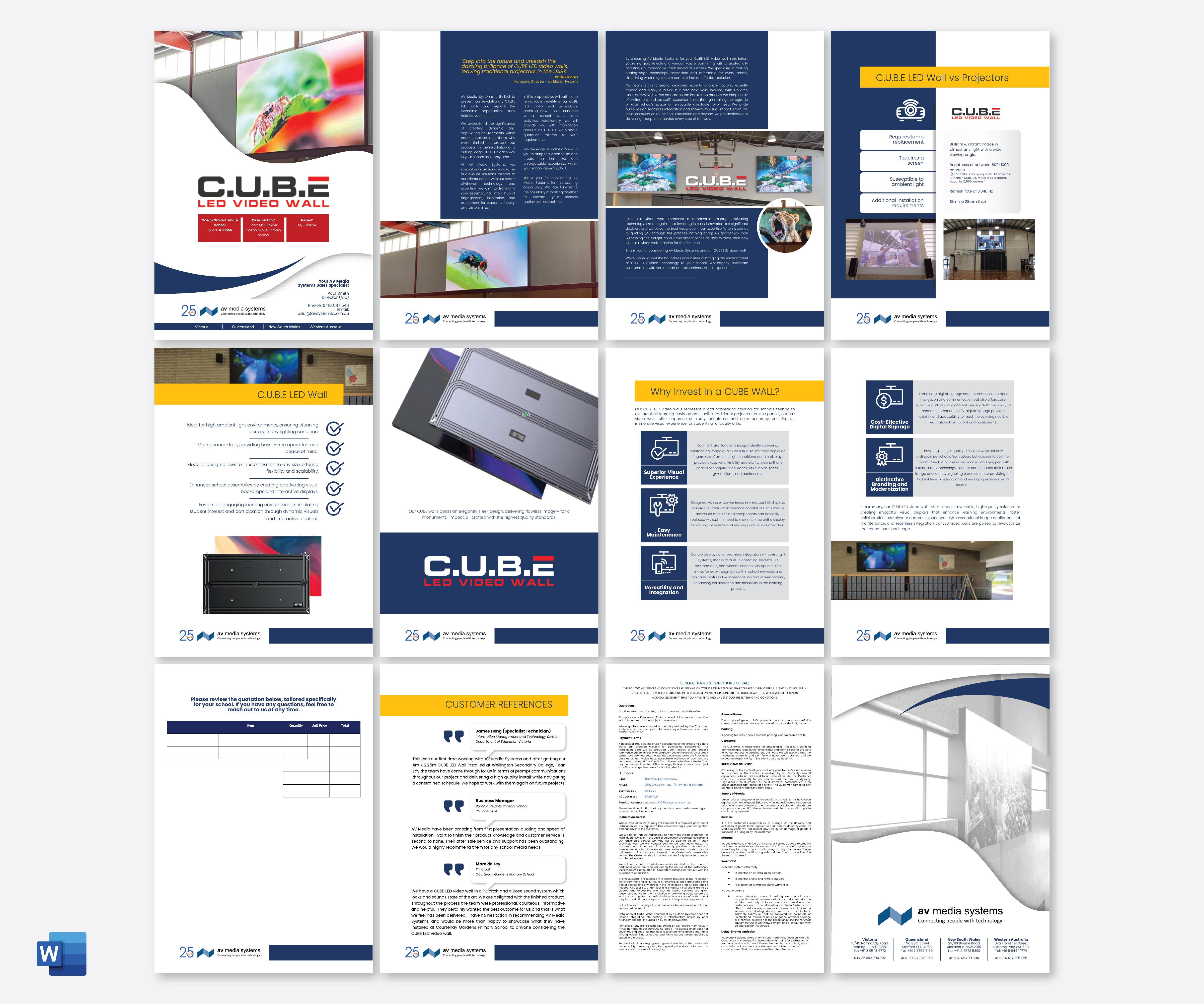 Design de Modèle Word par taufik_alrahman pour AV Media Systems | Design #34519320