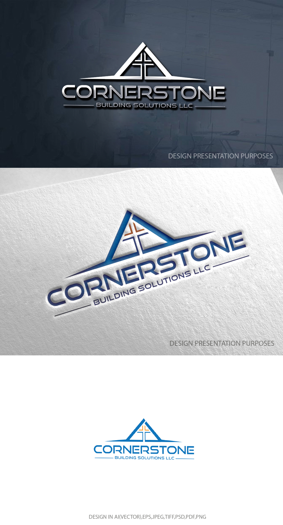 Diseño de Logo por zebronicgraphic para Cornerstone Building Solutions | Diseño #34488264