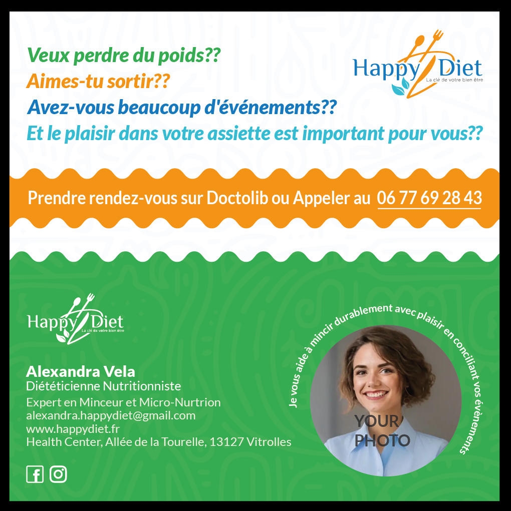 Business Card Design by H.CUBE DESIGNS for Happy diet | Design #34548002