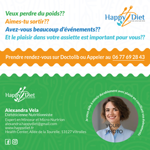 Business Card Design by H.CUBE DESIGNS for Happy diet | Design: #34548003