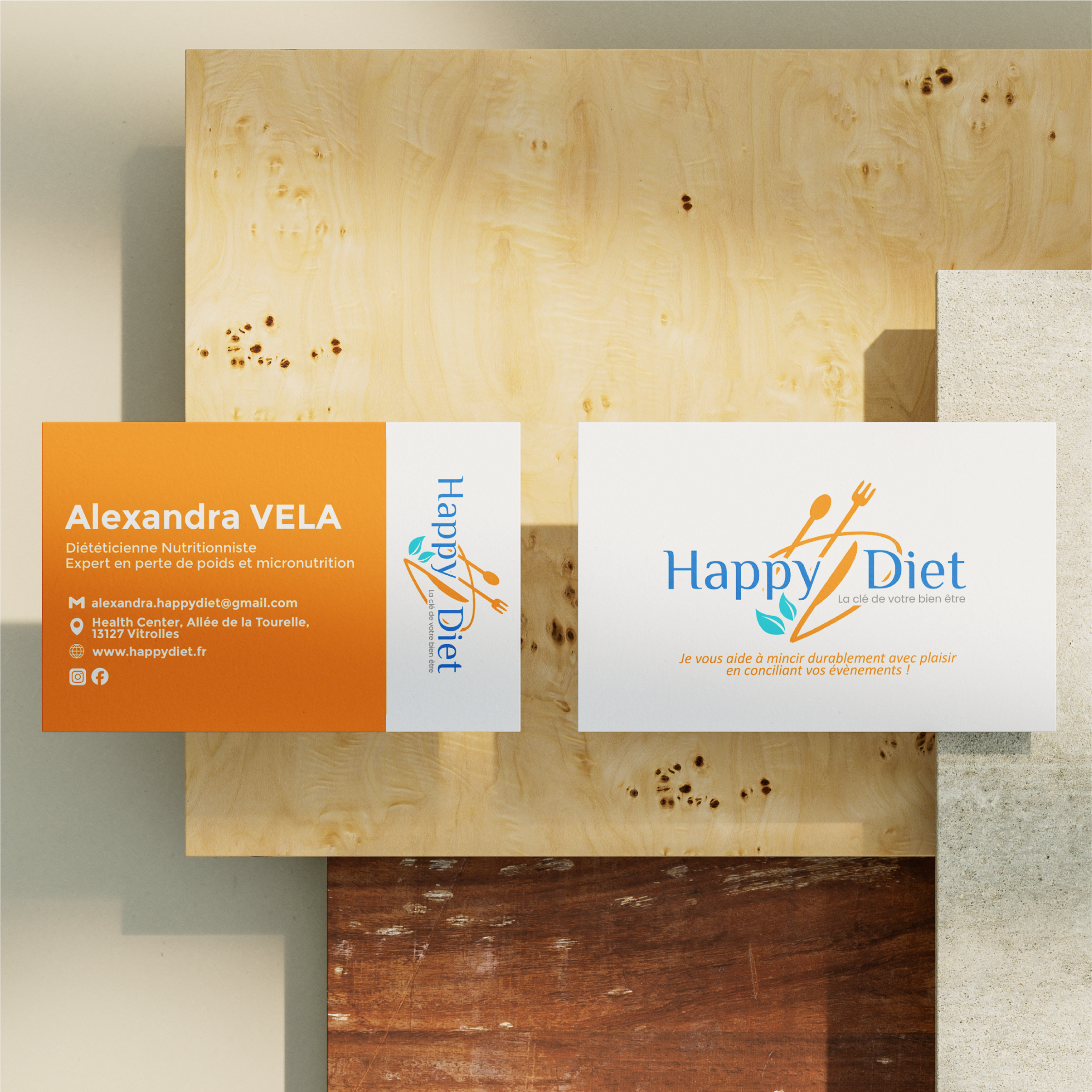 Diseño de Tarjeta de Presentación por Sika Creations para Happy diet | Diseño #34629818