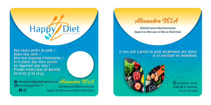 Business Card Design by SolDesign for Happy diet | Design #34511146