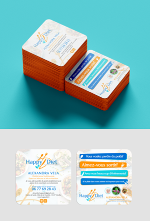 Business Card Design by Sun Moon Graphic Designer for Happy diet | Design: #34495780