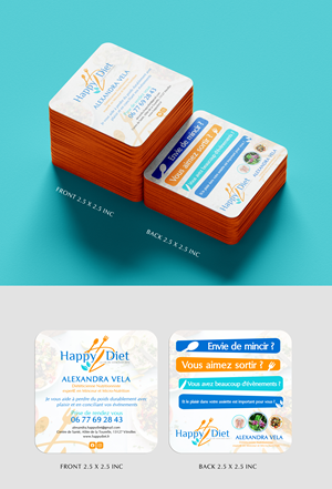 Business Card Design by Sun Moon Graphic Designer for Happy diet | Design: #34593487
