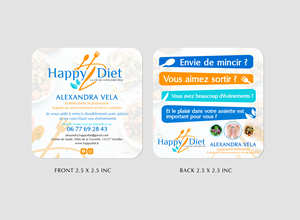 Business Card Design by Sun Moon Graphic Designer for Happy diet | Design: #34598353