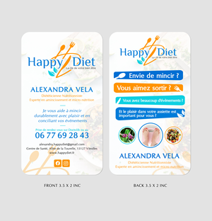 Business Card Design by Sun Moon Graphic Designer for Happy diet | Design: #34598354