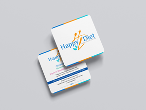 Business Card Design by designer1975 for Happy diet | Design #34490188
