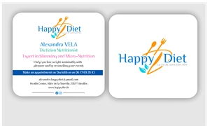 Business Card Design by freelancer75 for Happy diet | Design: #34505691