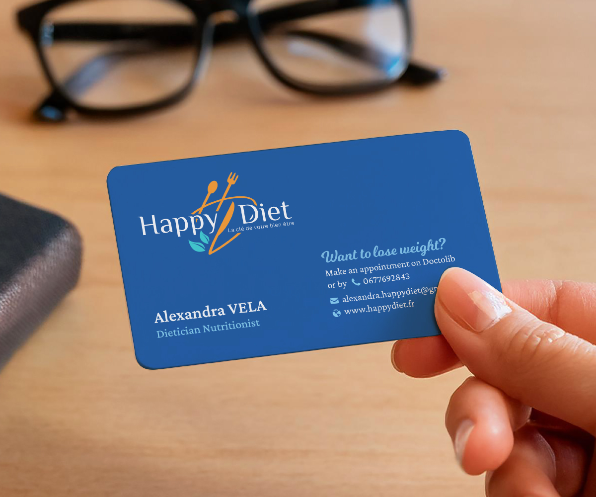 Business Card Design by Magdi Bayomi for Happy diet | Design #34530697