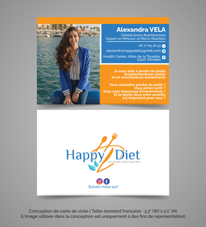 Business Card Design by THE DESIGN MAN for Happy diet | Design: #34593542
