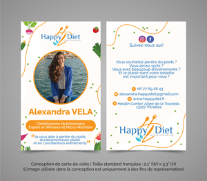 Business Card Design by THE DESIGN MAN for Happy diet | Design: #34598463