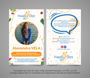 Business Card Design by THE DESIGN MAN for Happy diet | Design: #34623742