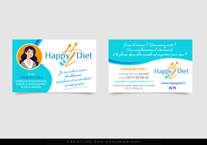 Business Card Design by Sakuranight for Happy diet | Design: #34537018