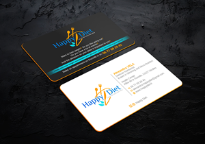 Business Card Design by LAXMI DESIGNHUB for Happy diet | Design: #34556782