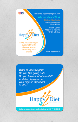Business Card Design by Brand aid for Happy diet | Design: #34508761