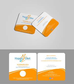 Business Card Design by fly  design for Happy diet | Design: #34511098