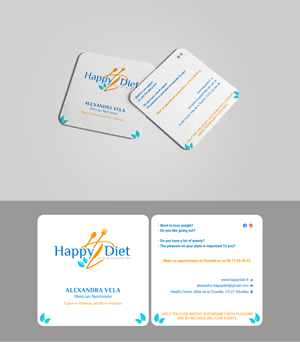 Business Card Design by fly  design for Happy diet | Design: #34511099