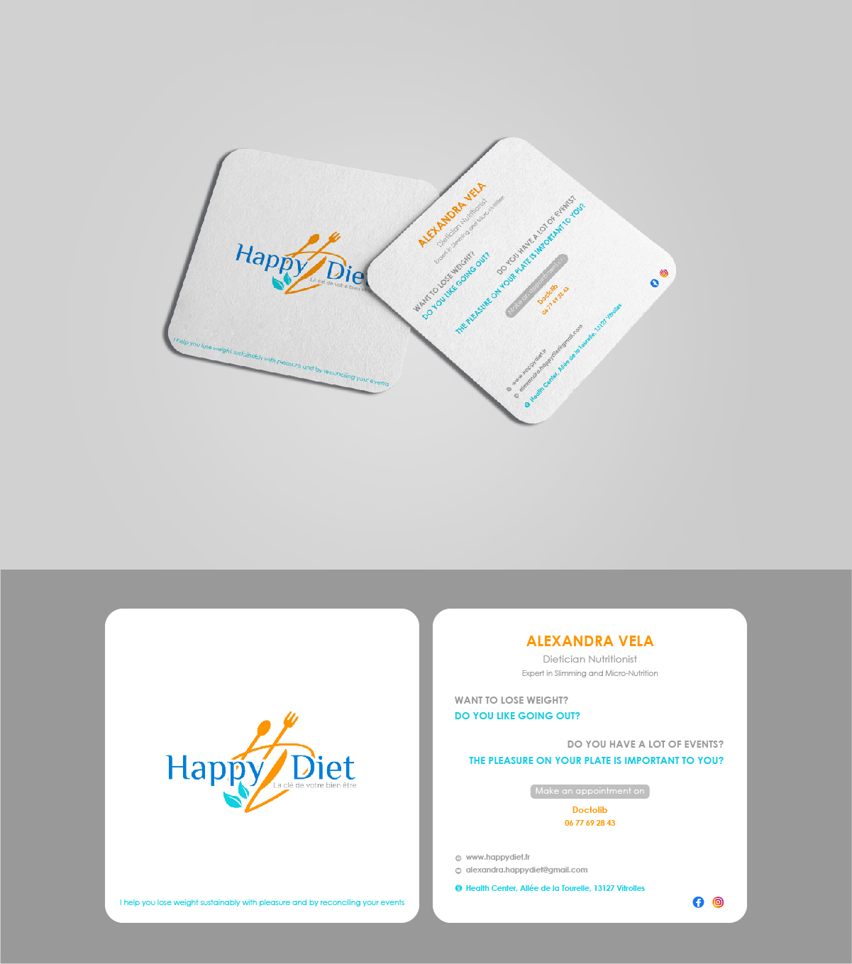 Design de Carte de Visite par fly  design pour Happy diet | Design #34511471