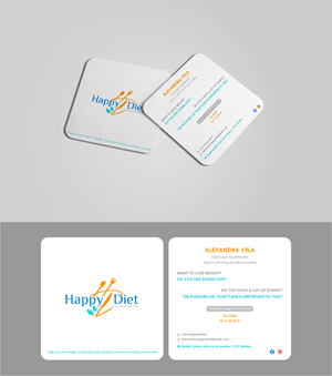 Business Card Design by fly  design for Happy diet | Design: #34511471