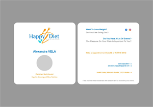 Business Card Design by fly  design for Happy diet | Design: #34526266