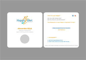 Business Card Design by fly  design for Happy diet | Design: #34526267