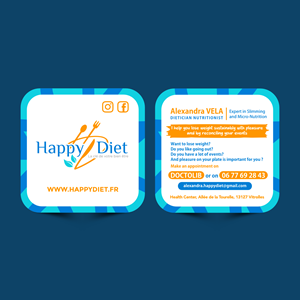 Business Card Design by ThiagoB for Happy diet | Design: #34490191