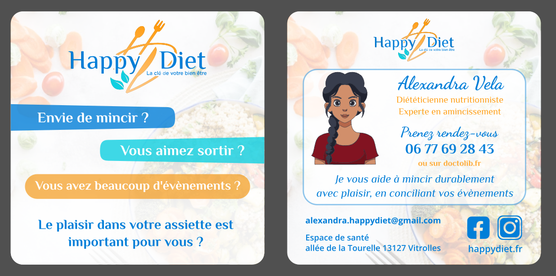 Business Card Design by Julyin for Happy diet | Design #34700267