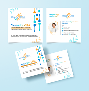 Business Card Design by Graphic Guy for Happy diet | Design #34498847