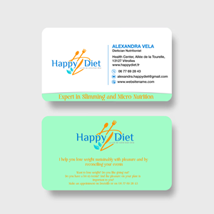 Business Card Design by Isu-D for Happy diet | Design: #34512755