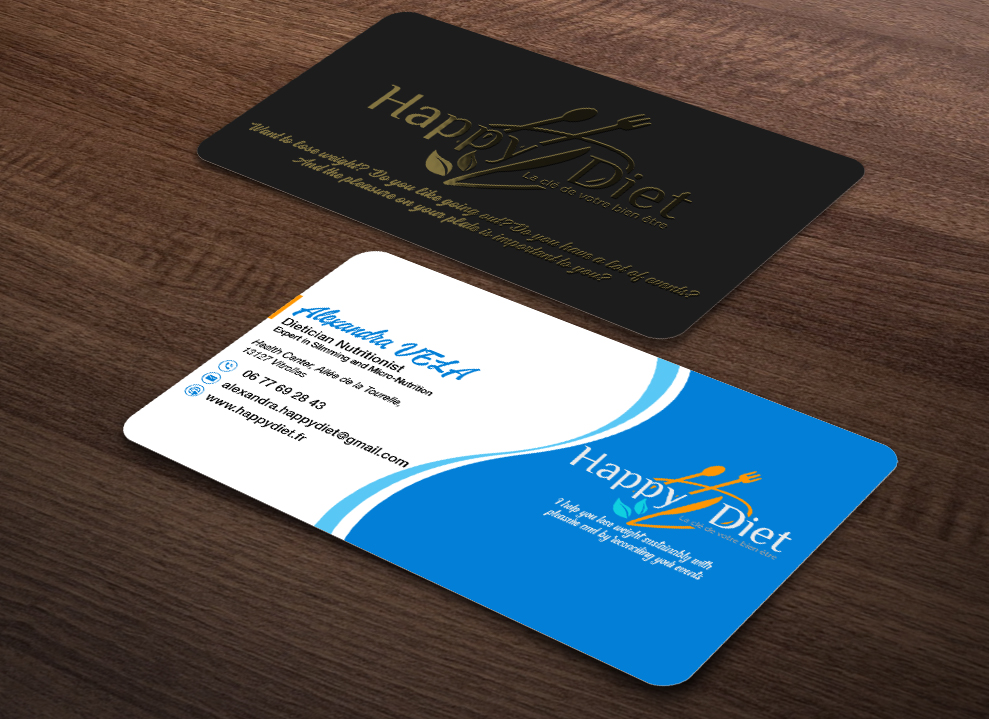 Business Card Design by Isu-D for Happy diet | Design #34537731