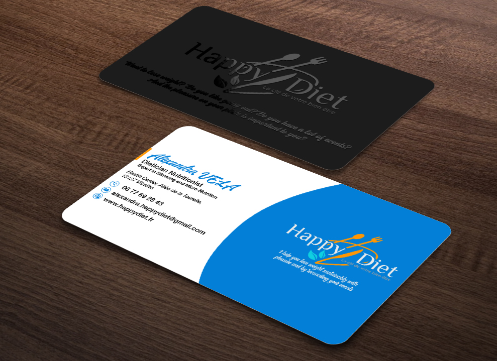 Business Card Design by Isu-D for Happy diet | Design #34537732