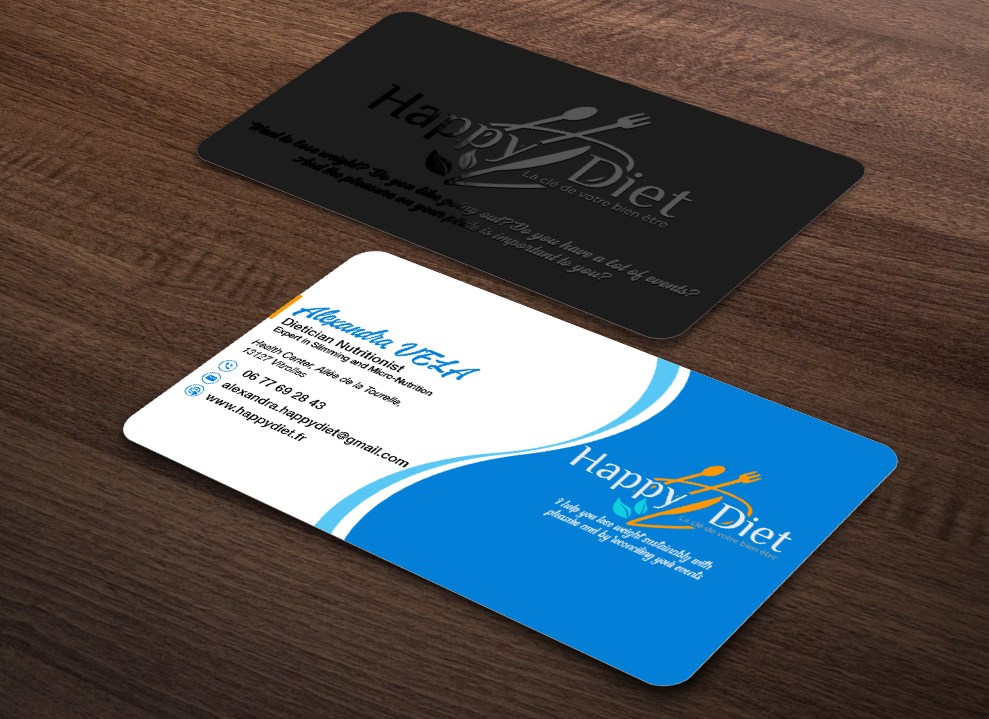 Business Card Design by Isu-D for Happy diet | Design #34537733